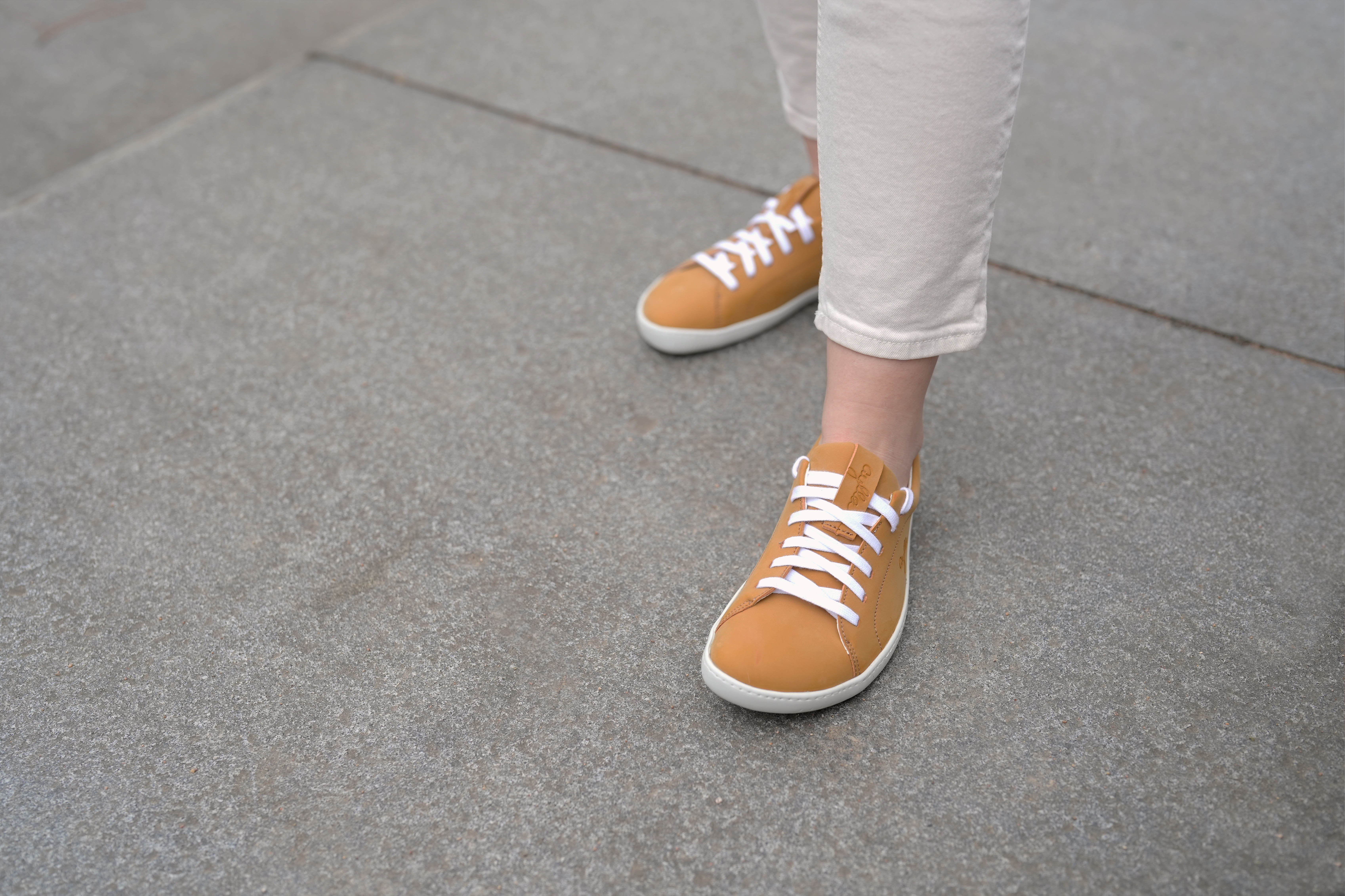 KECK okrové - veganské barefoot tenisky